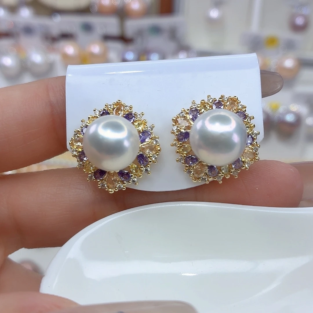 未镶嵌耳饰淡水珍珠