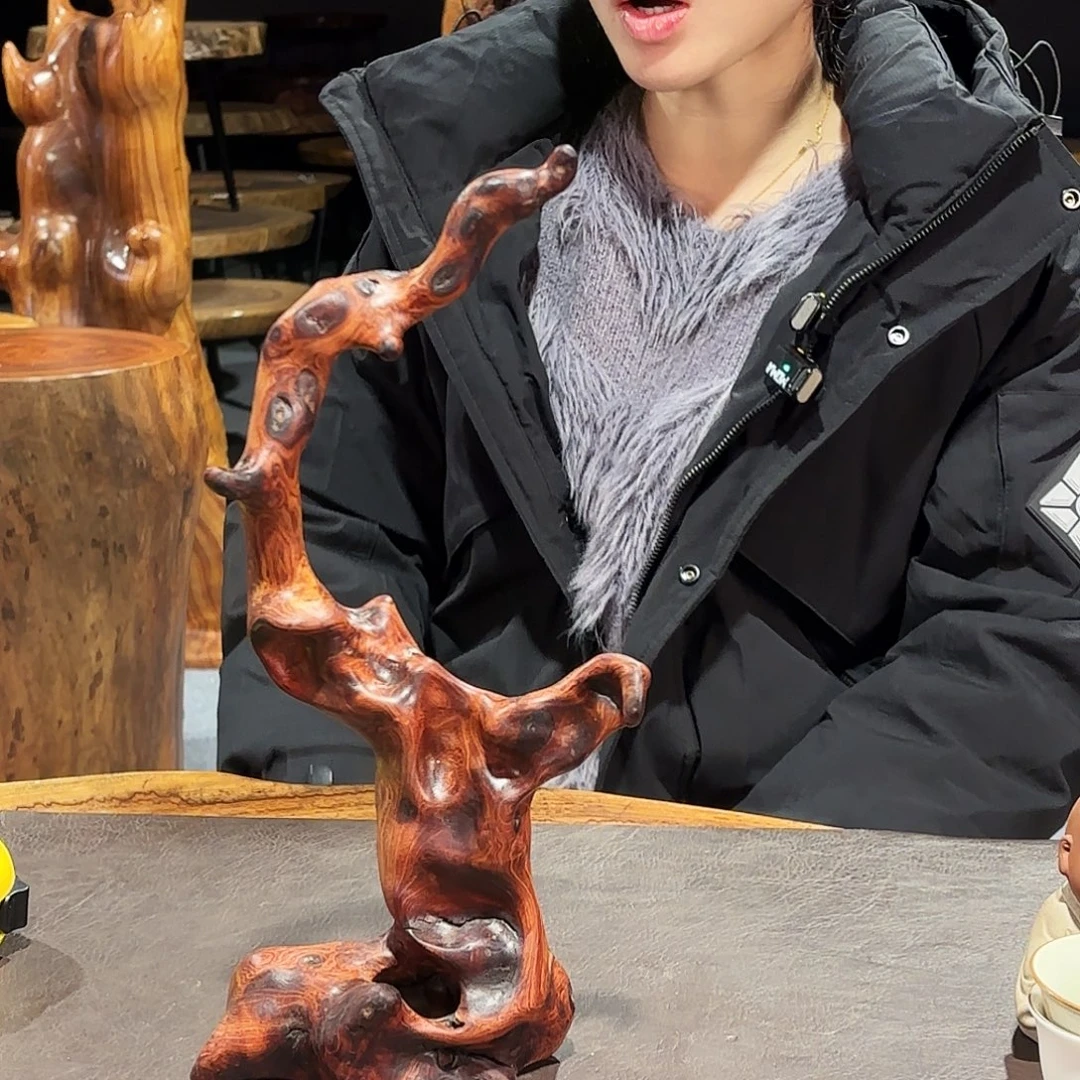 缅花摆件笔架16-6-30