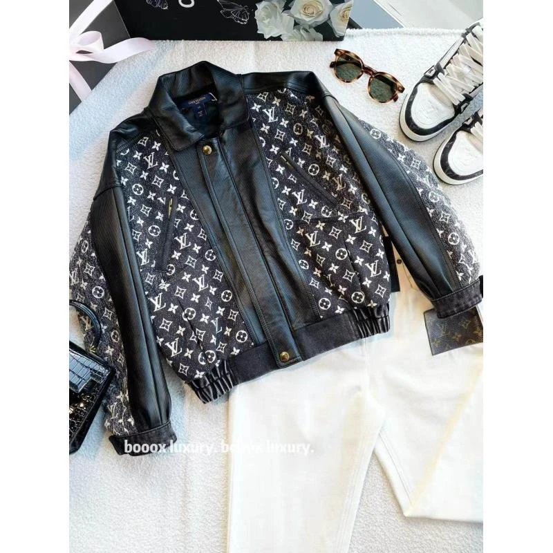 95新 LouisVuitton/路易威登  qq916 棉 老花满印夹克 34码