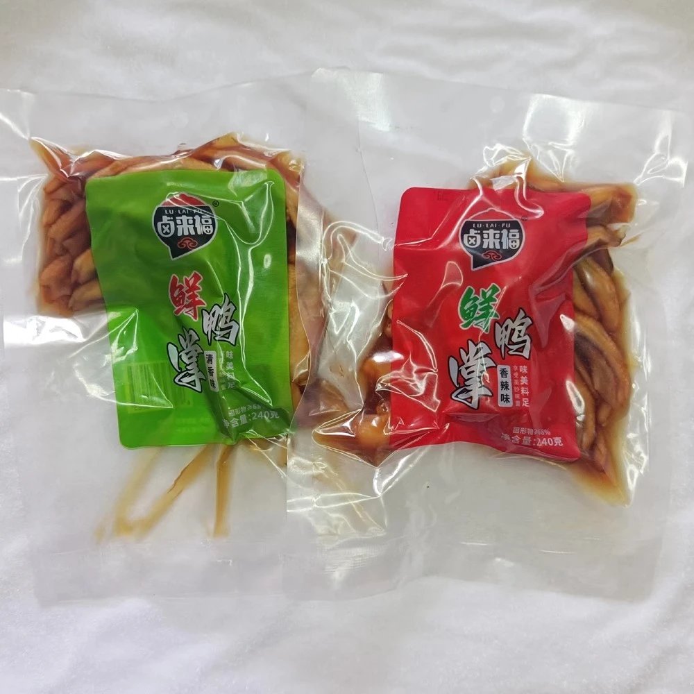 卤来福锁鲜鸭掌240g*3袋装带汤汁泡鸭爪5个/袋福建龙岩特产零食