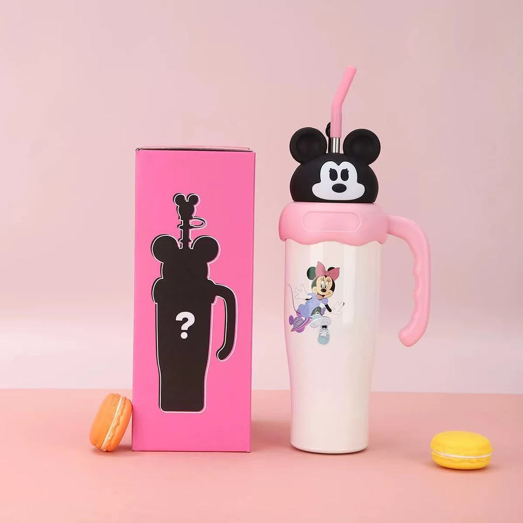 2024新款卡通大容量吸管水杯