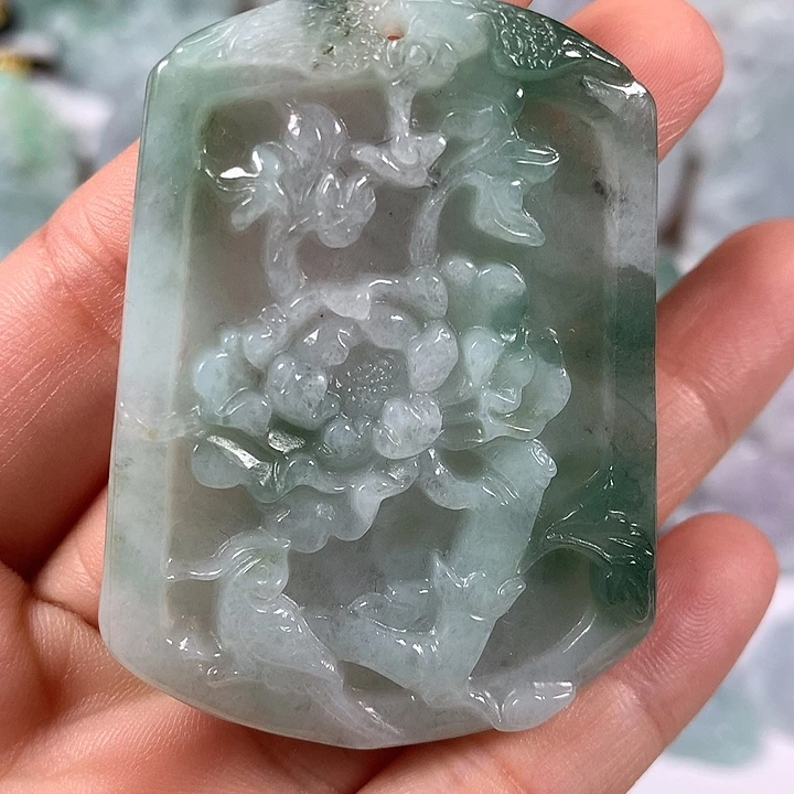 颈饰未镶嵌翡翠花开富贵福利