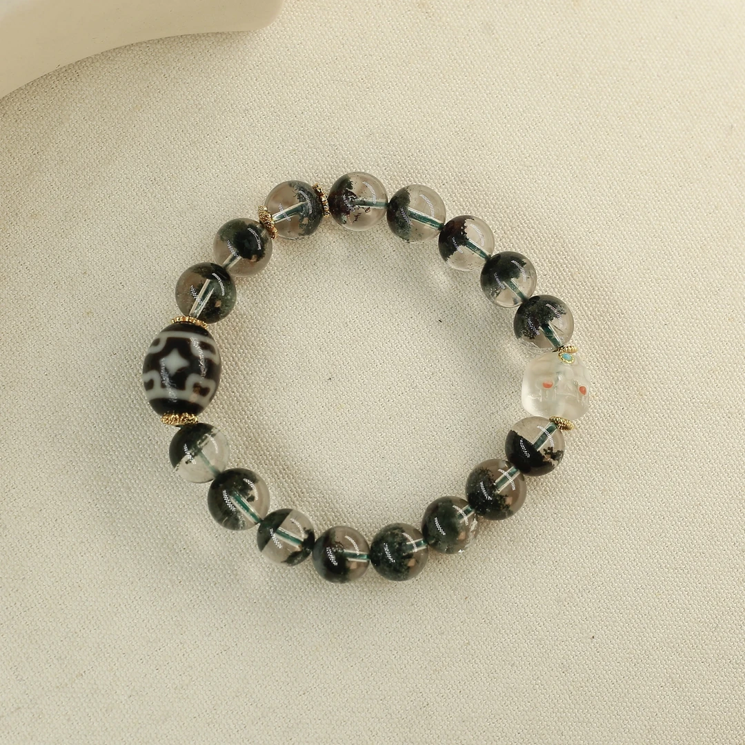 十字金刚杵绿幽灵手串TZ060