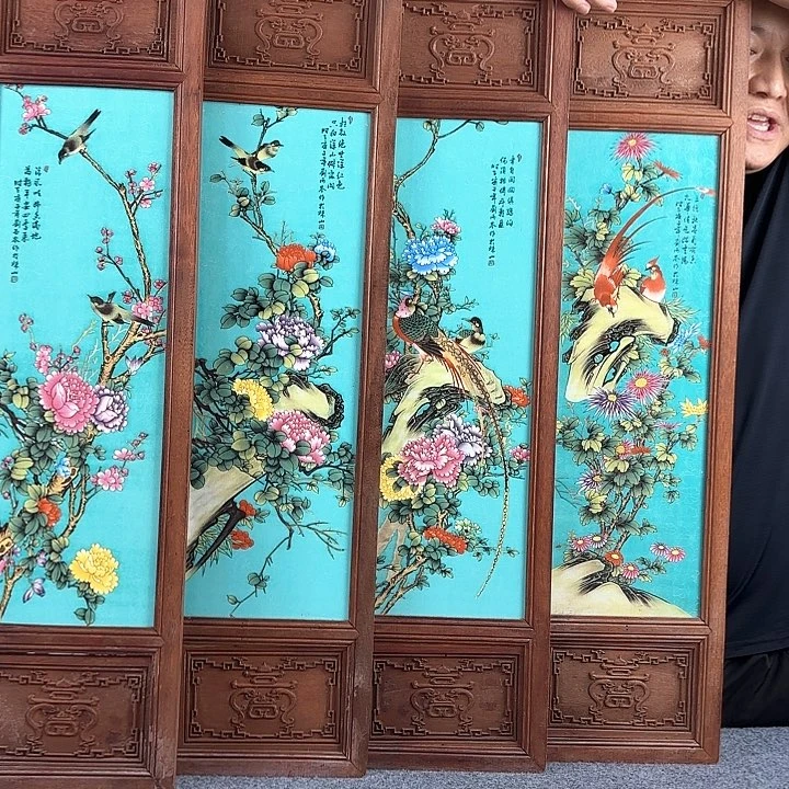 摆件景德镇瓷板画