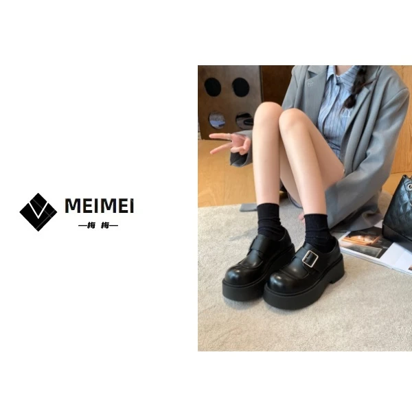 XMM.《擦色乐福鞋》2025春款时尚百搭休闲植绒皮鞋乐福鞋-25007-6