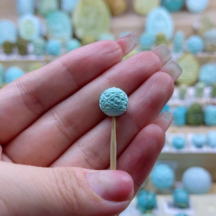 绿松石未镶嵌珠宝奇石10mm