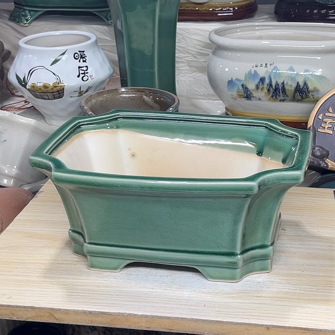 陶瓷绿植多肉微瑕花盆口径26*20*12