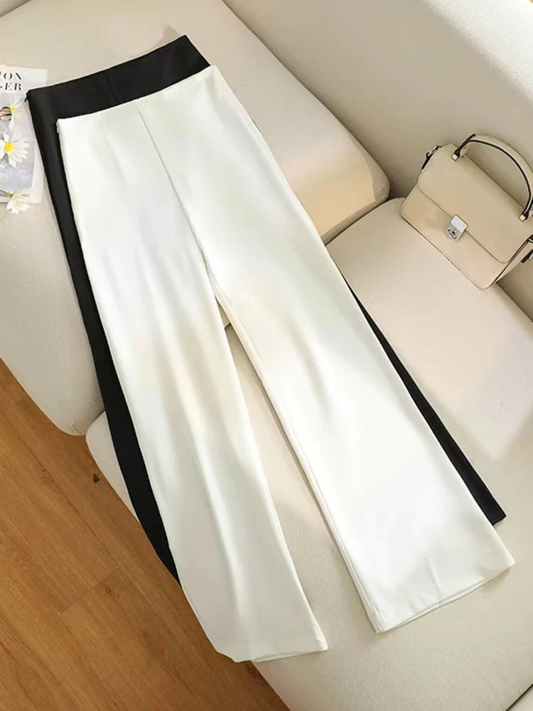 高腰西装垂感直筒裤女薄款--【裤长98-102】