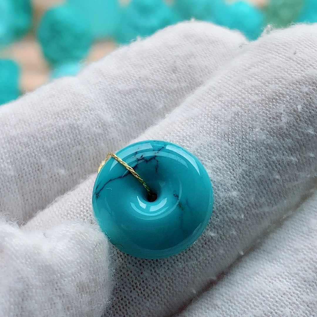 绿松石未镶嵌平安扣