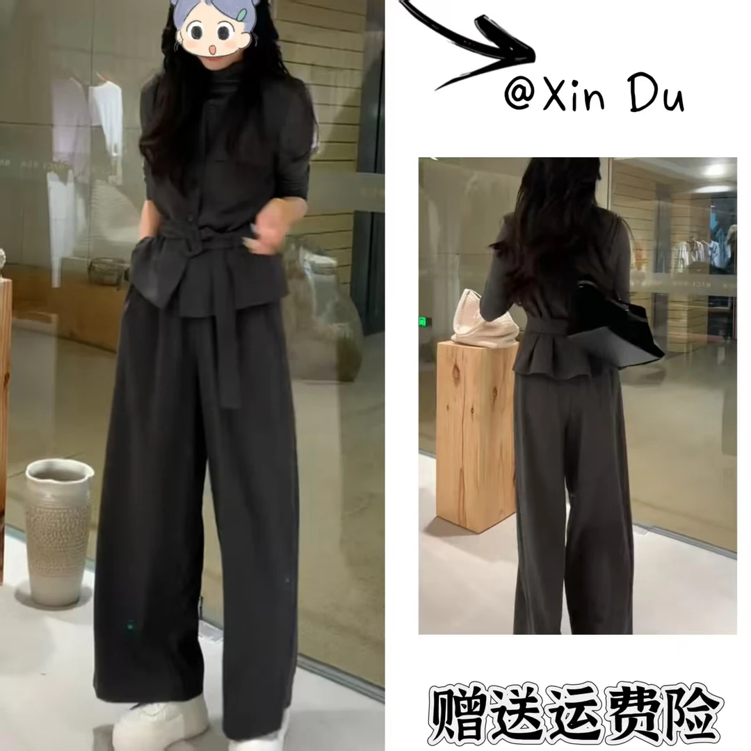 2025秋季新款时尚显瘦气质女士网红洋气三件套百搭款D22348