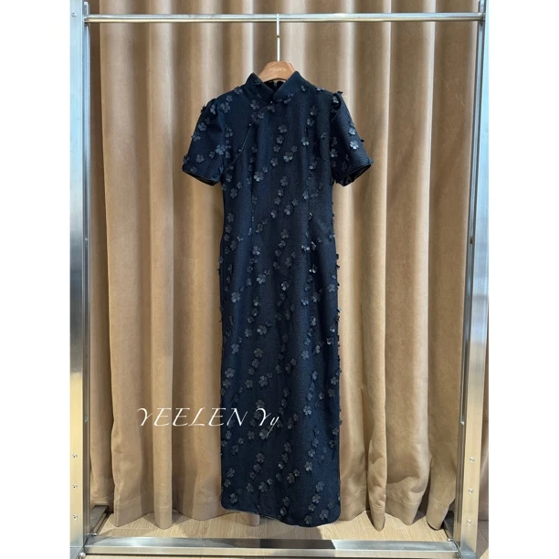 YEELEN Yy 松塔 中式气质显瘦时尚百搭休闲旗袍Yy396