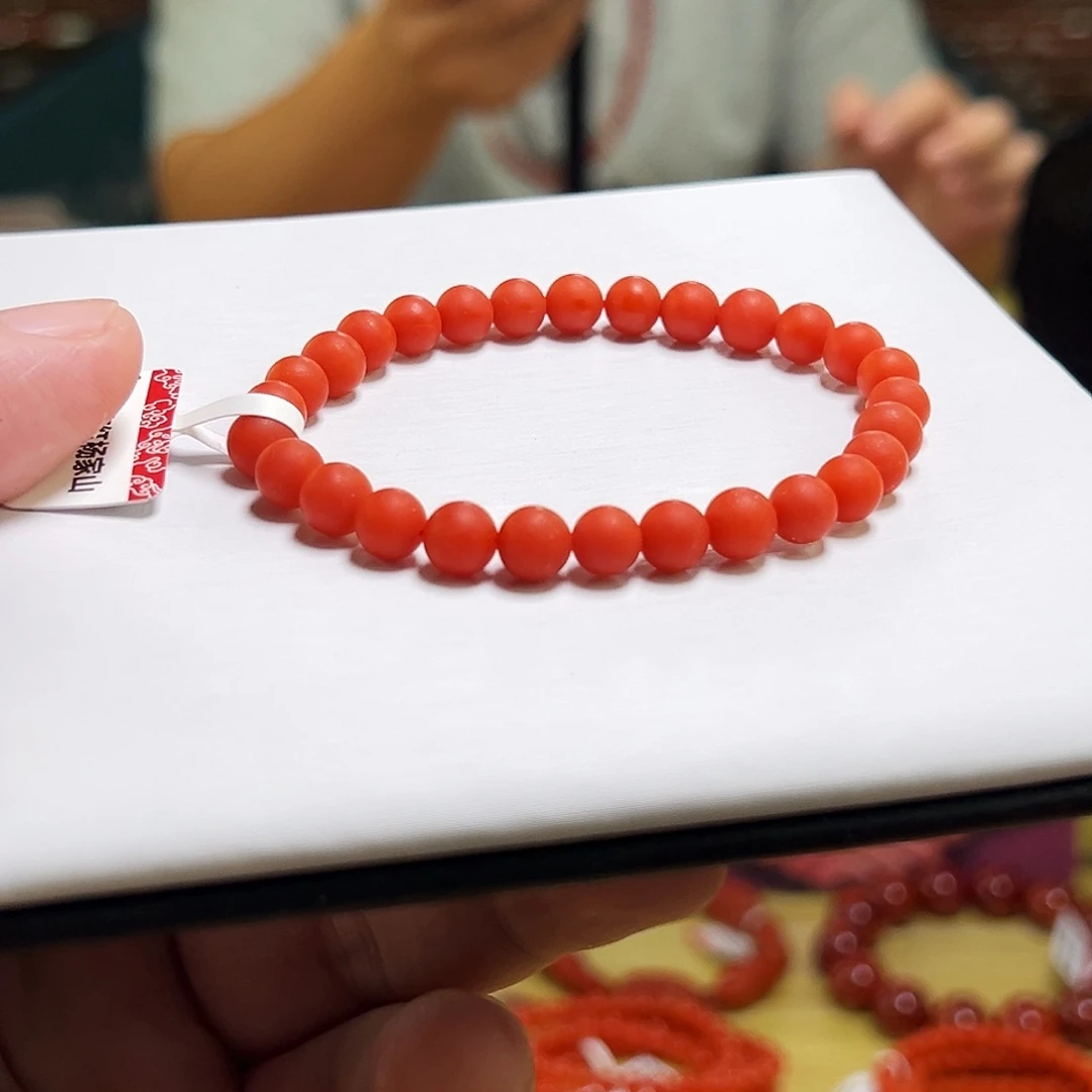南红玛瑙未镶嵌手链