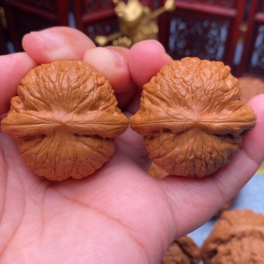 把件文玩核桃38精品粗棱毕业乾隆磨