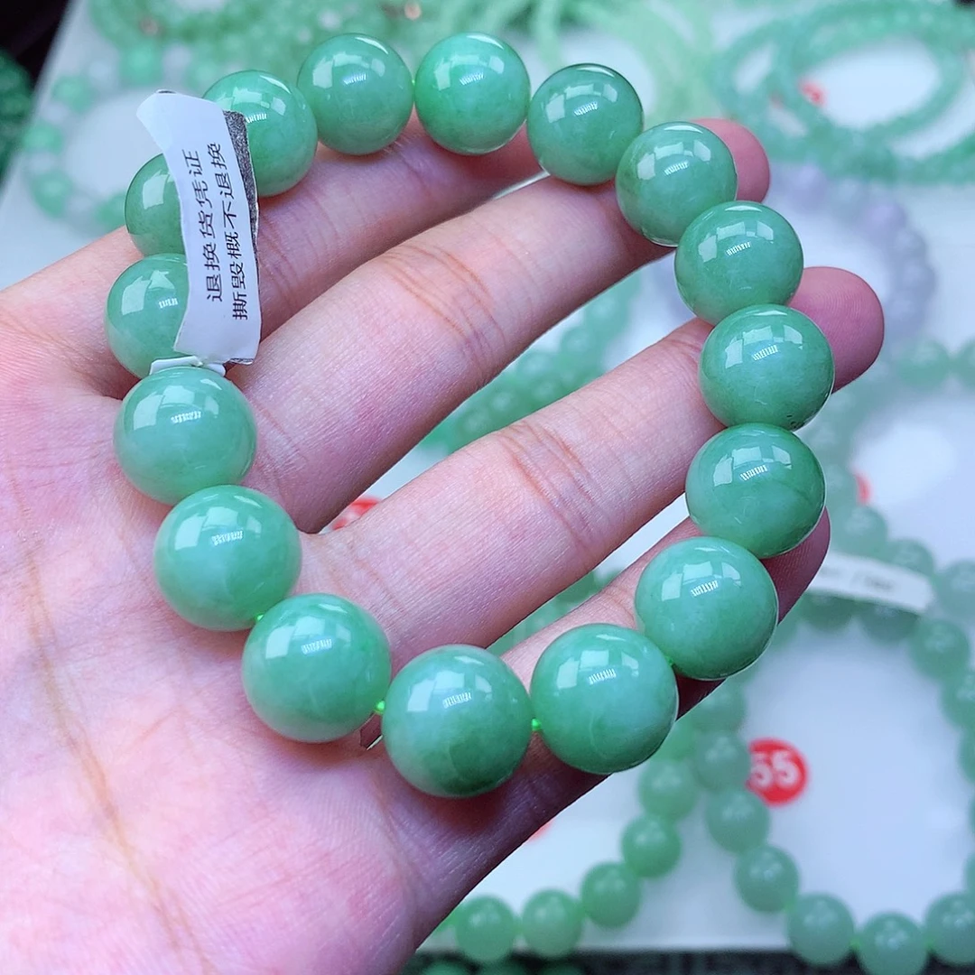 翡翠未镶嵌毛衣链卡13