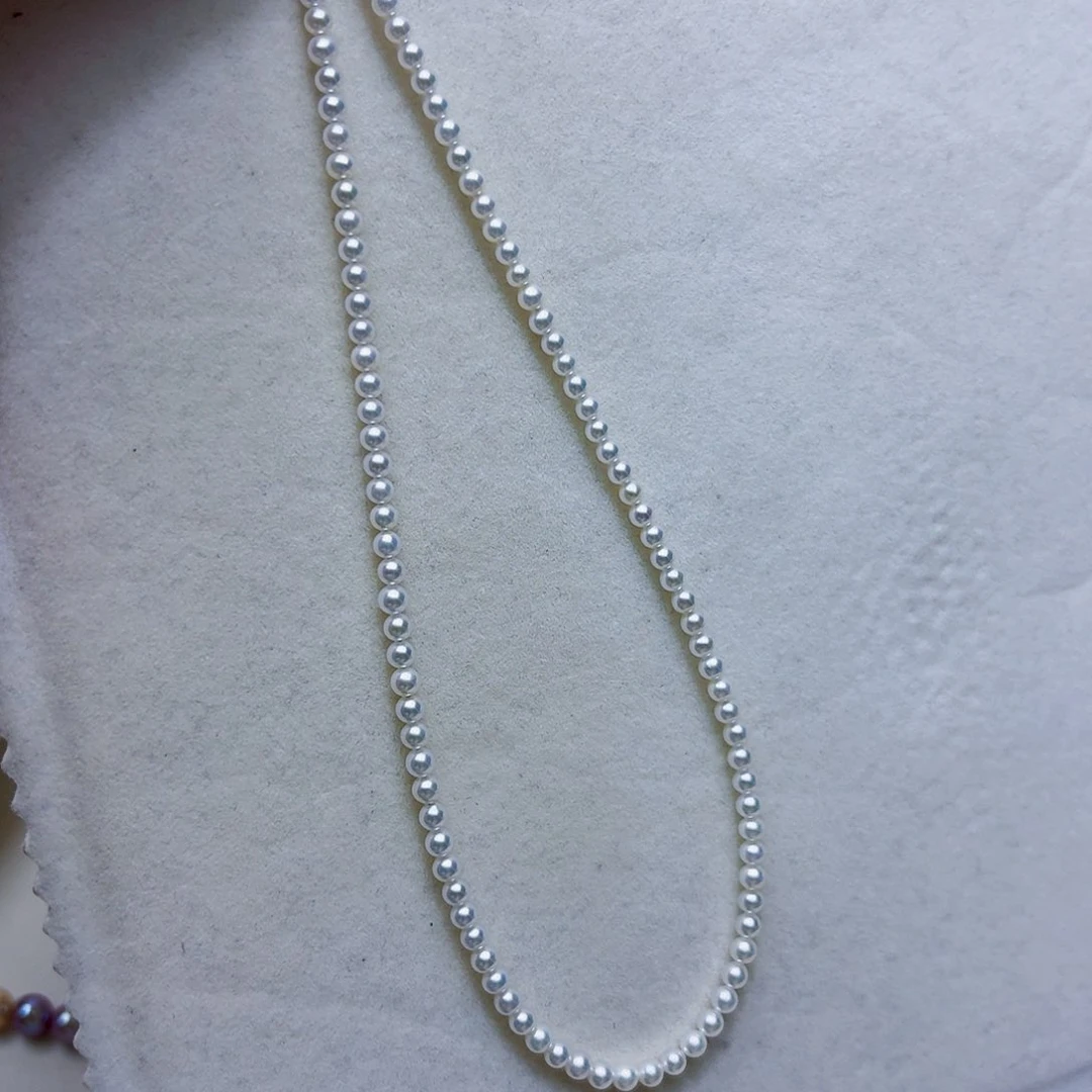 F****淡水珍珠银S925镶嵌颈饰