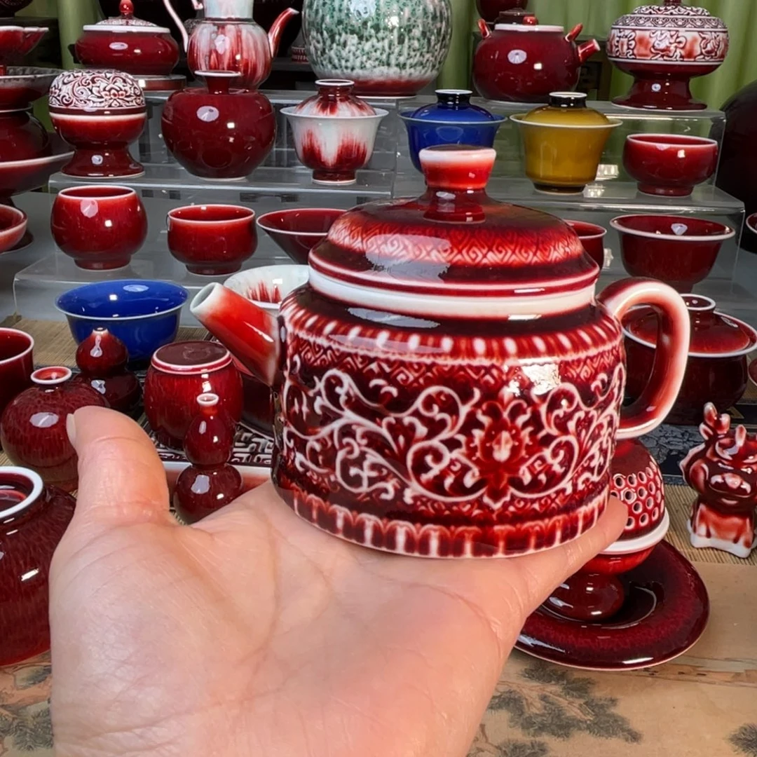 景德镇原矿釉德钟壶