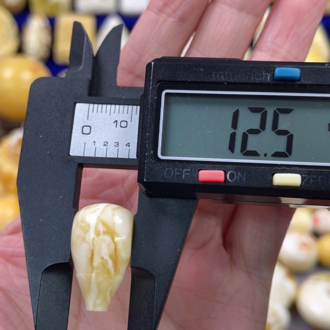 裸石蜜蜡未镶嵌琥珀蜜蜡三通配饰