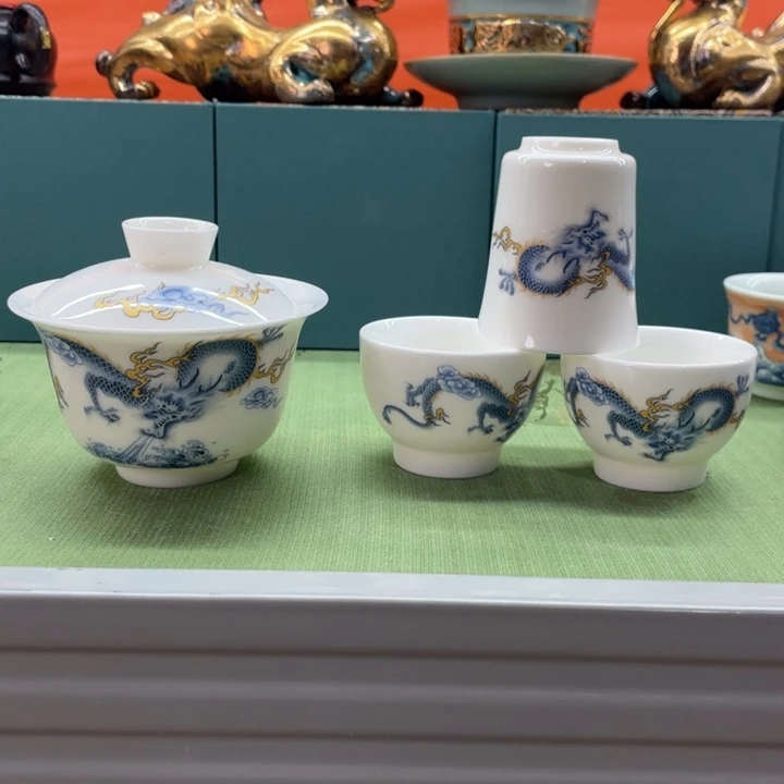 景德镇陶瓷盖碗茶具