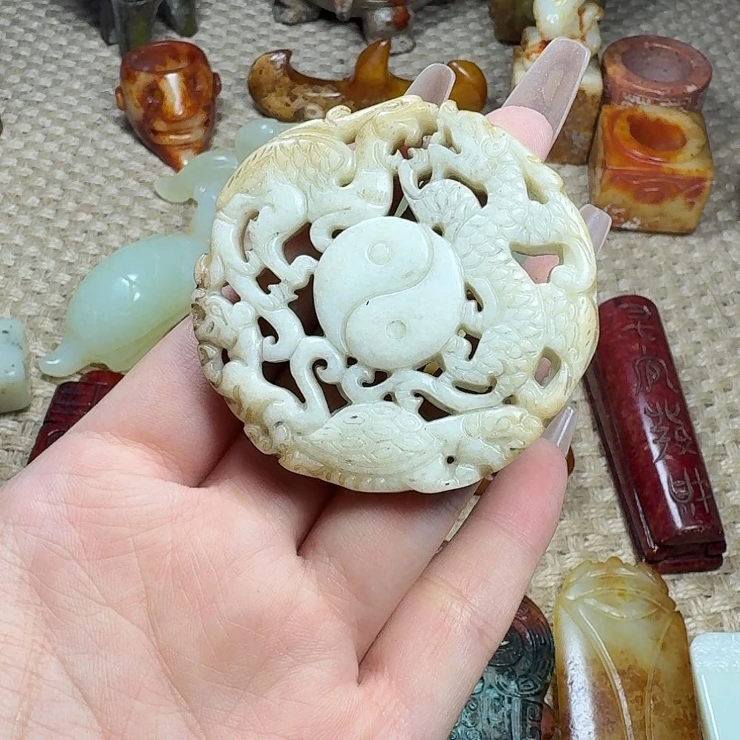 白玉菩提吊坠挂件
