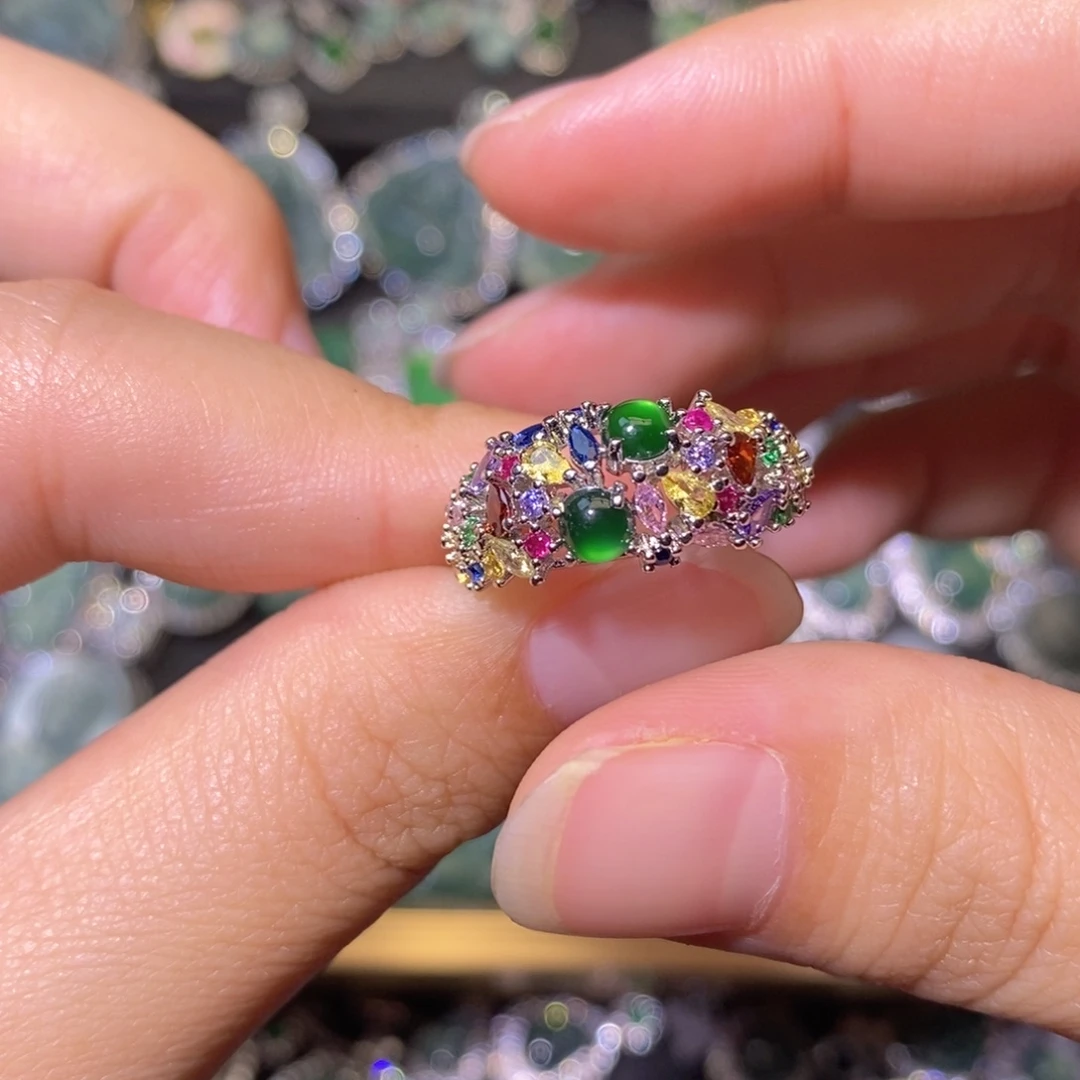 翡翠未镶嵌颈饰天然