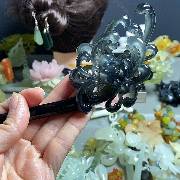 稌***瑕岫玉未镶嵌发簪发簪