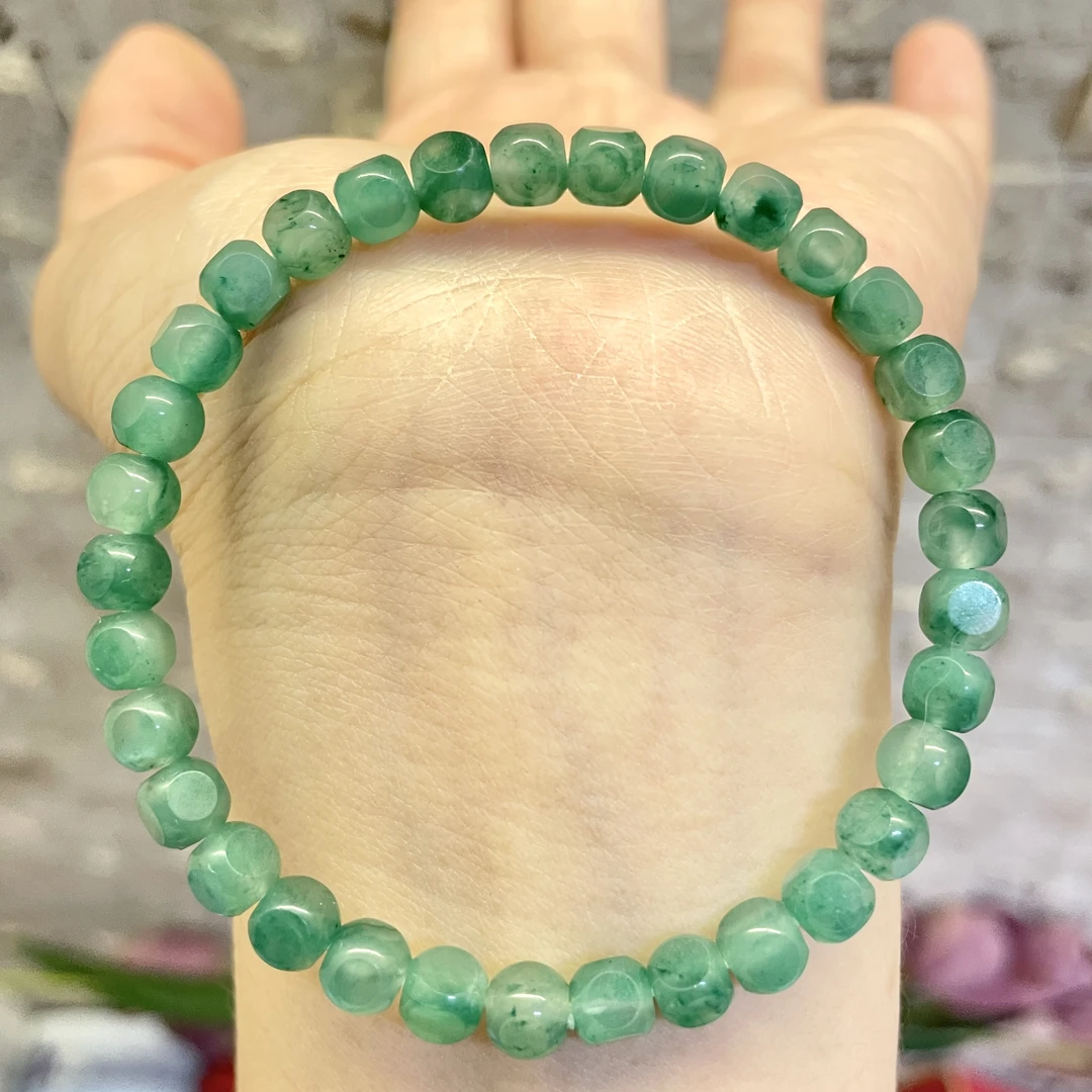 天然非洲翠5＊6方糖手链-多样性发其一