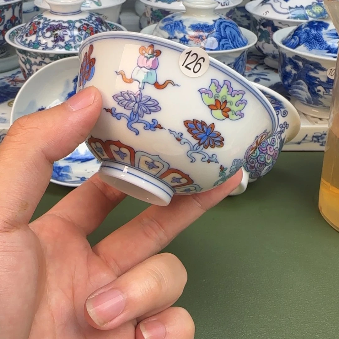 彦祖纯手工手绘茶具126