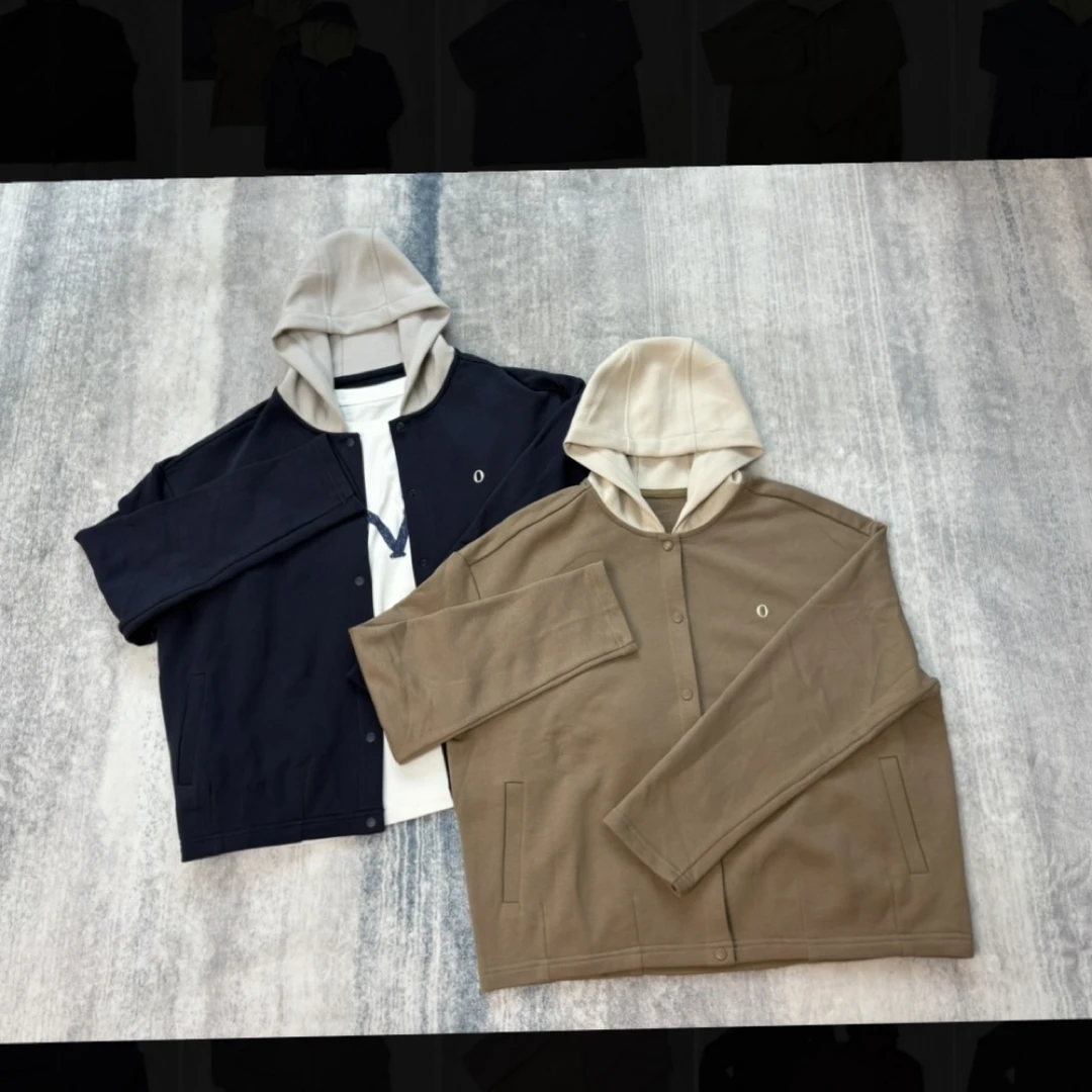 菲玛掂【品品服饰】251238休闲风百搭短外套连帽休闲透气秋季