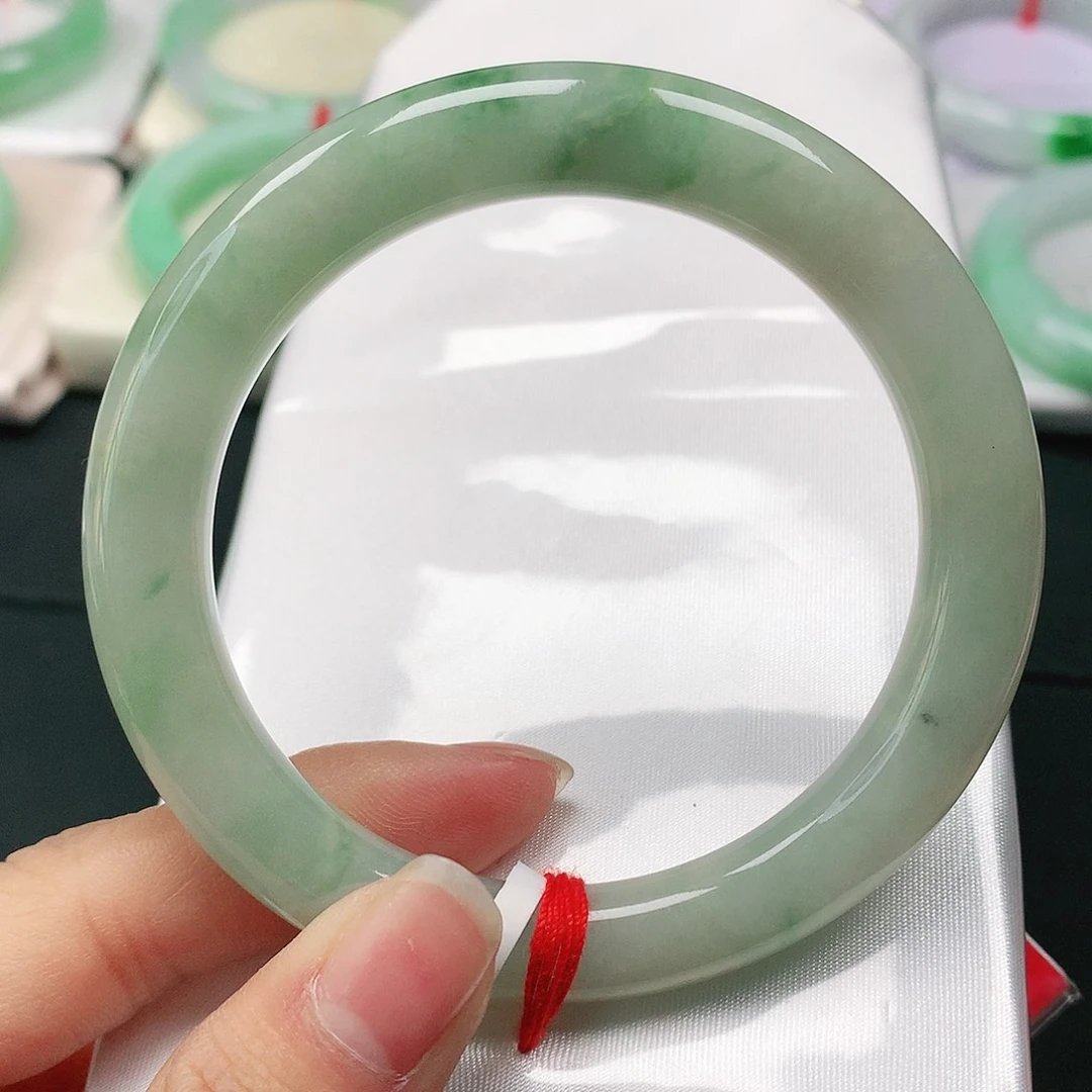 翡翠手镯（圆镯）未镶嵌天然翡翠手镯55