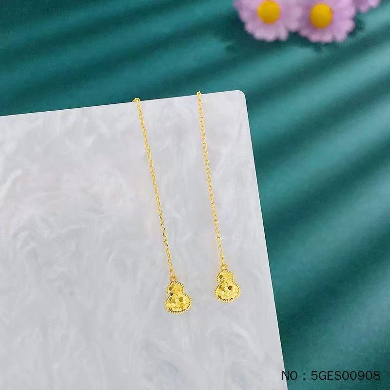 足金999 福禄双至耳线1.26克