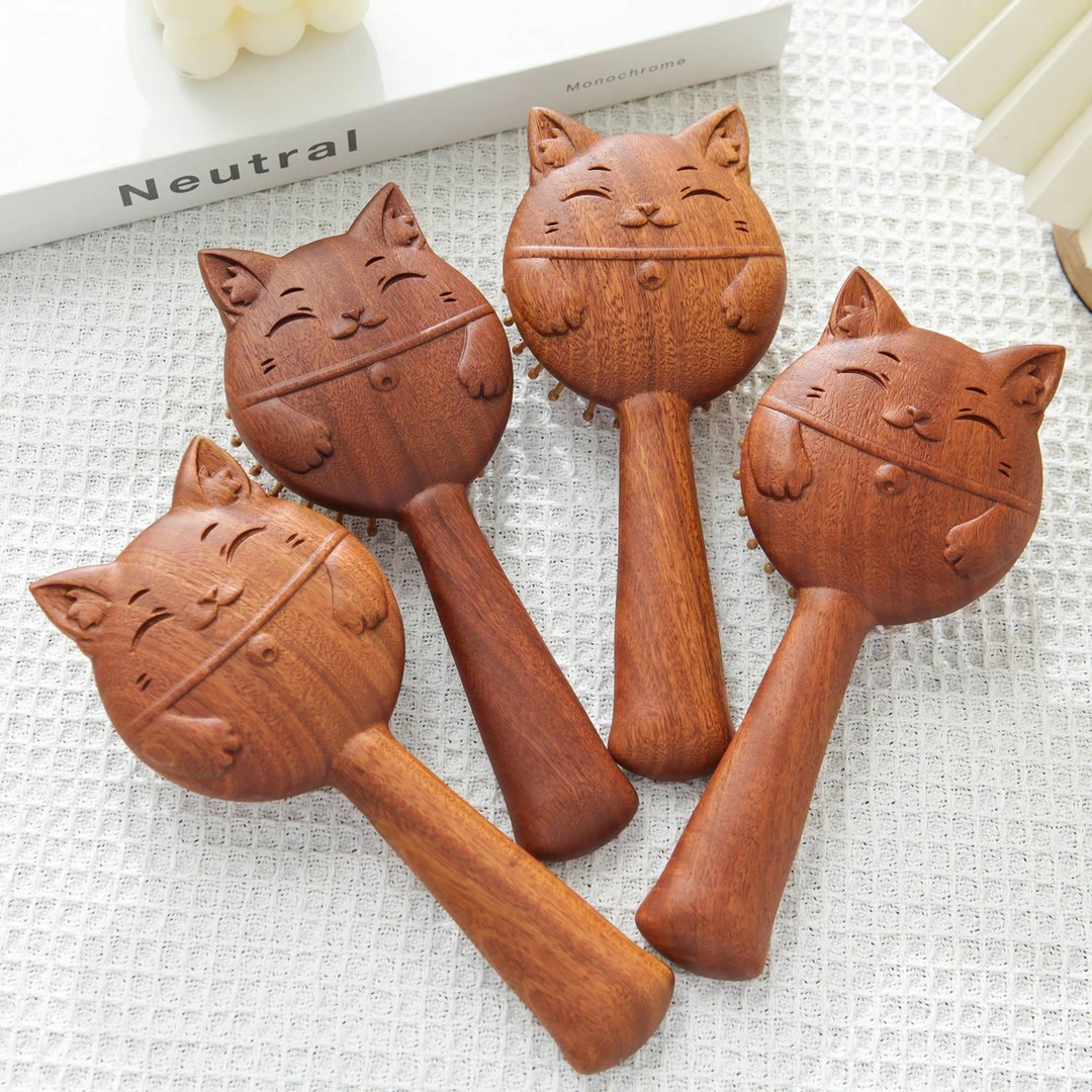 6755 RY 卡通木柄气囊梳