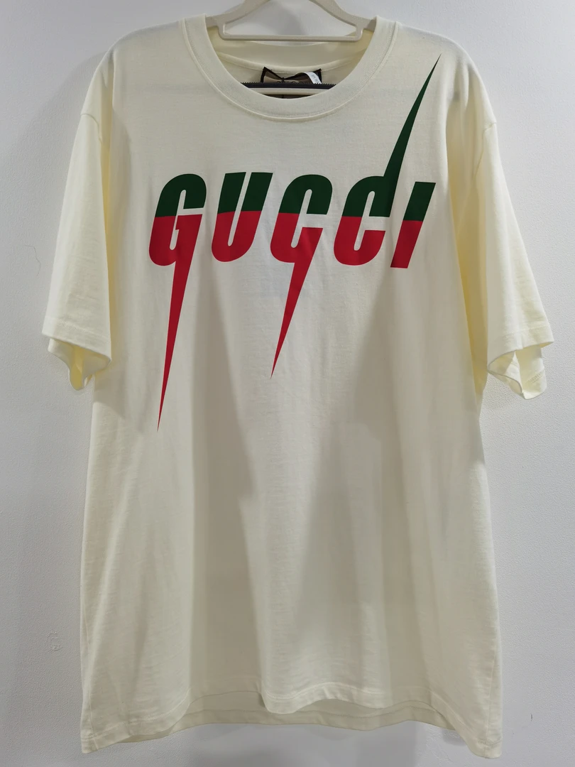 99新 GUCCI/古驰 GUCCI古驰锋刃字母短袖L码/E50286