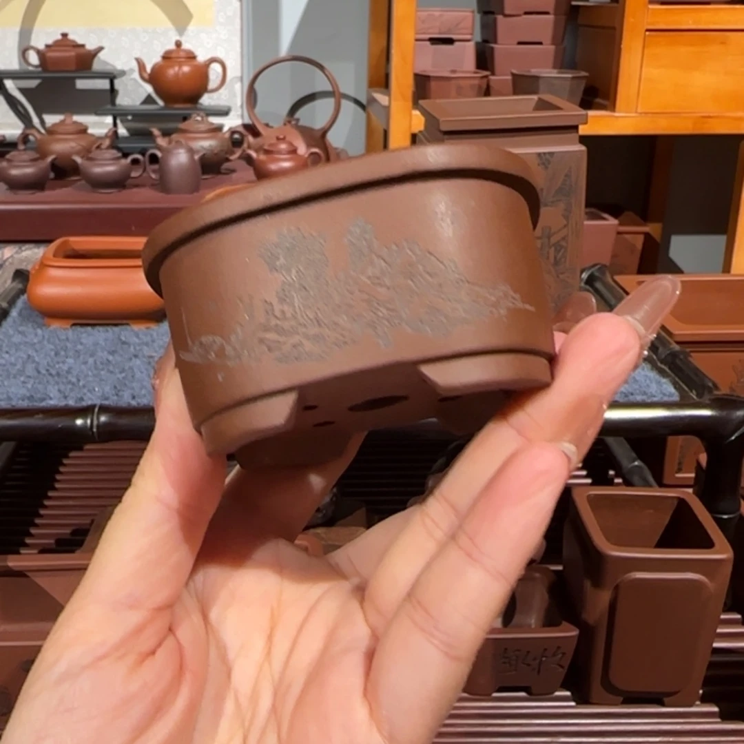 花盆紫砂口径6.8深度3