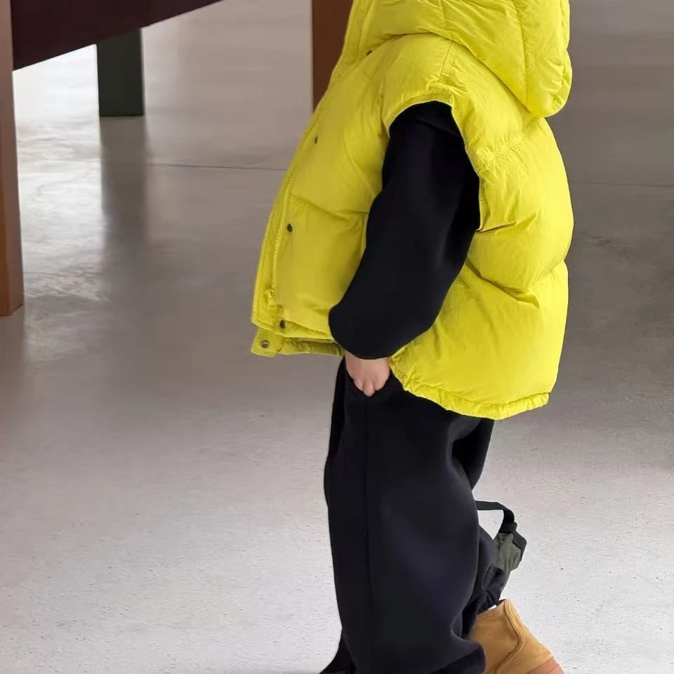 SY潮童 25009连帽羽绒马甲