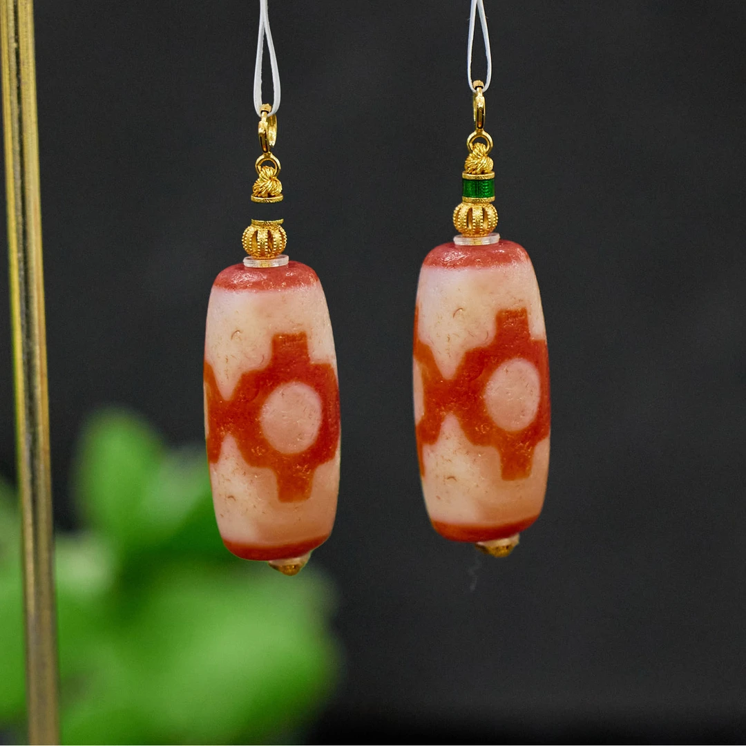 非遗好物分享【歪歪】坛城三眼珠珠吊坠18K（多样性发一)XB-E45651