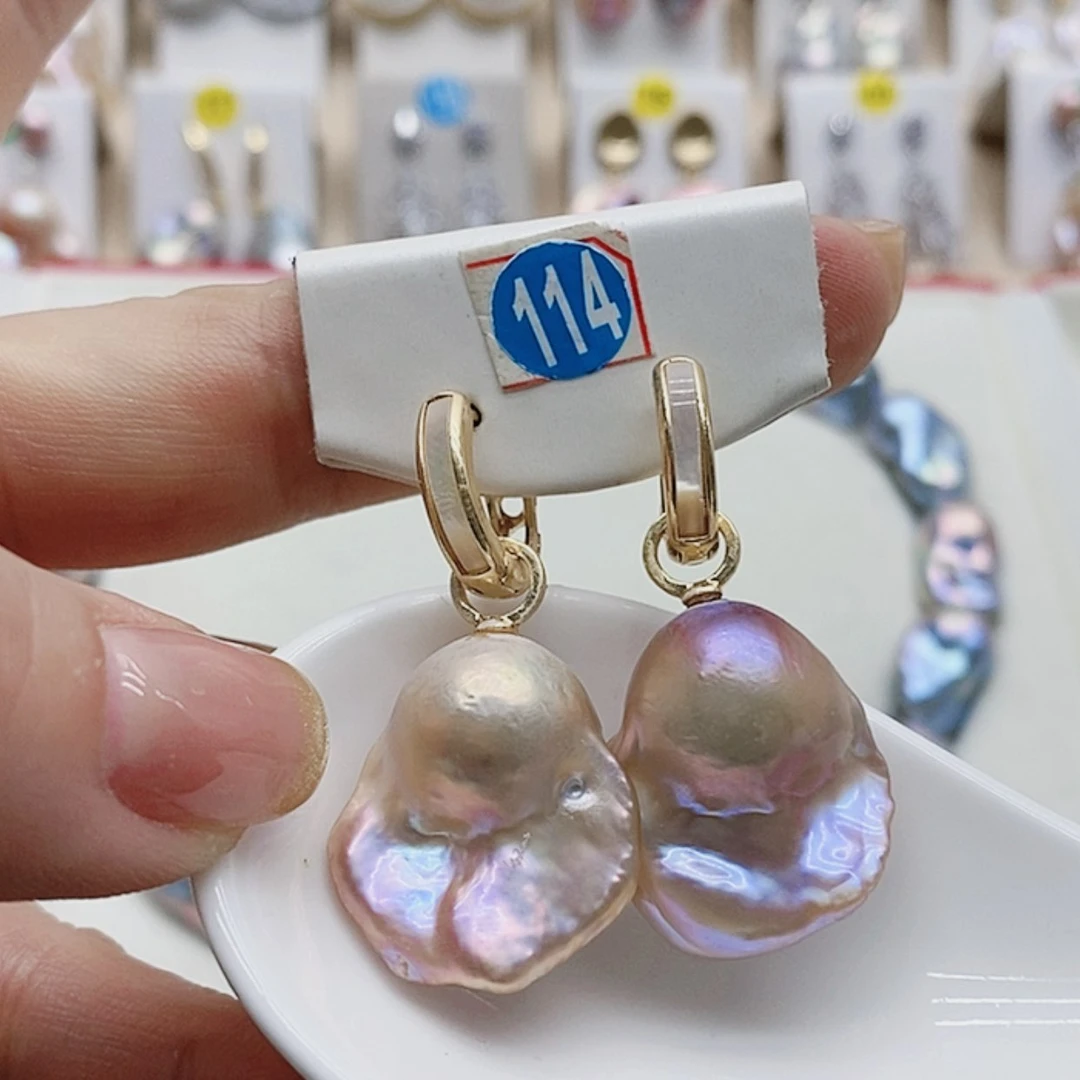 【闪购商品】淡水珍珠耳饰银S925镶嵌