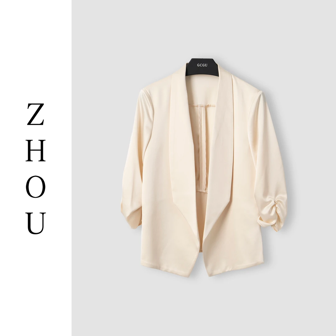 （周哥甄选）-杏色上衣-22252