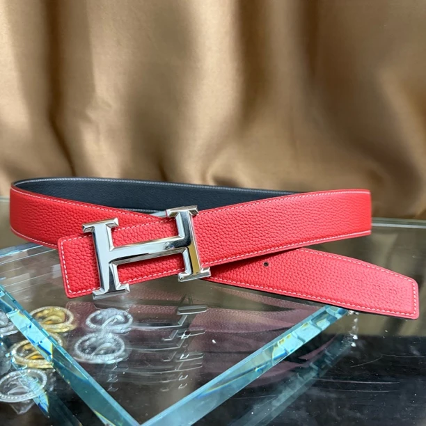 新款皮带男士头层牛皮腰带青中年H扣工字扣百搭高档送礼商务韩潮