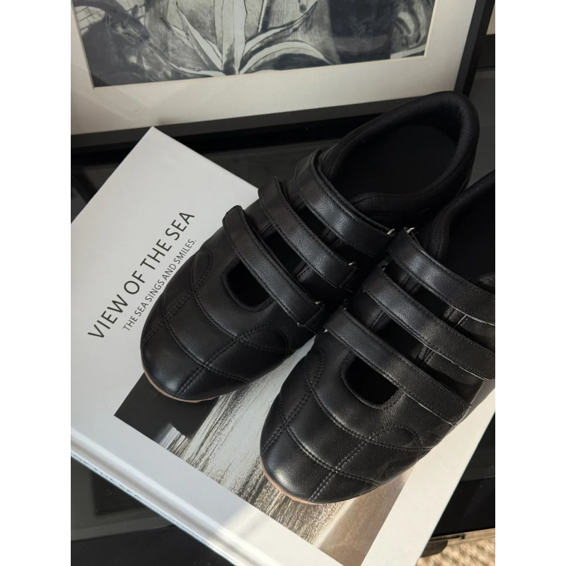 BAYBERYL老贝黑白魔术贴休闲鞋DD5A1805-