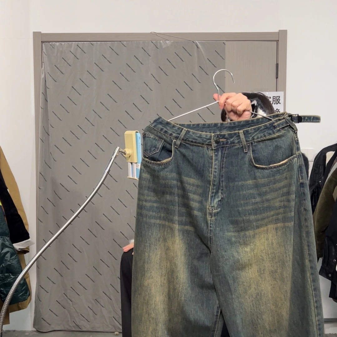 潮流时尚宽松牛仔裤l码