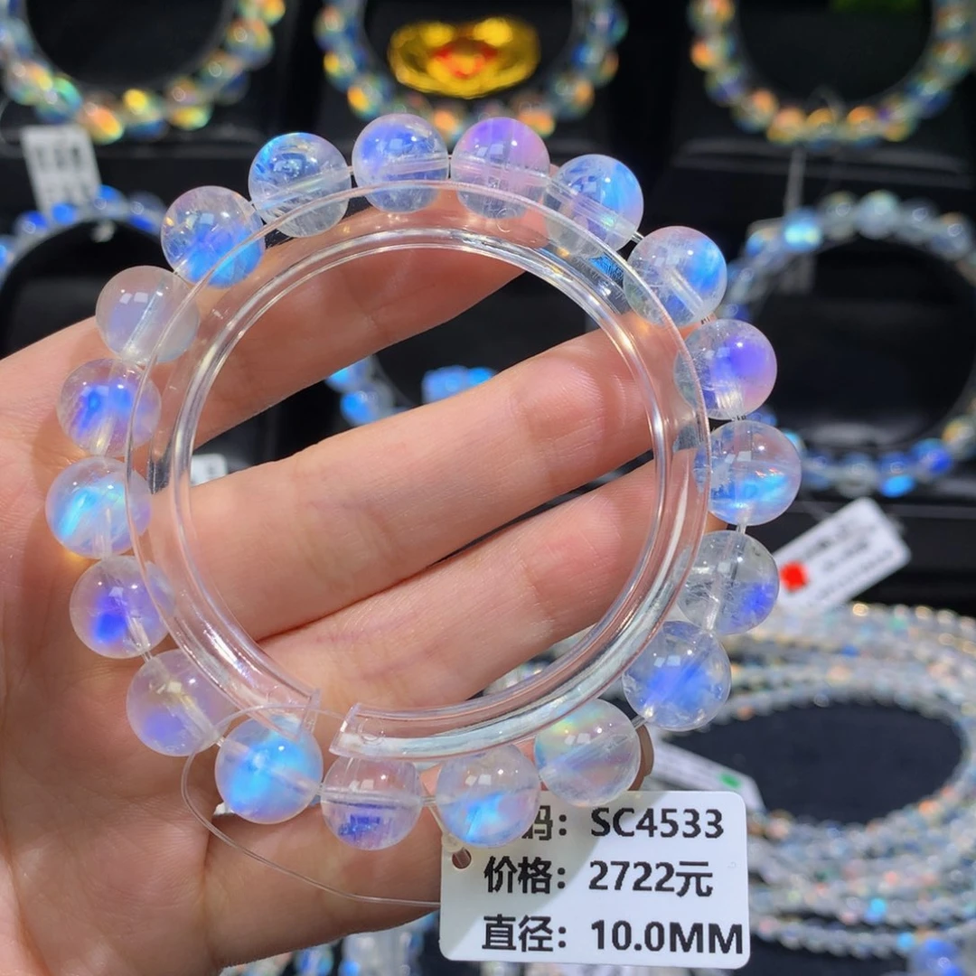 月光石手串未镶嵌SC4533#10.0mm