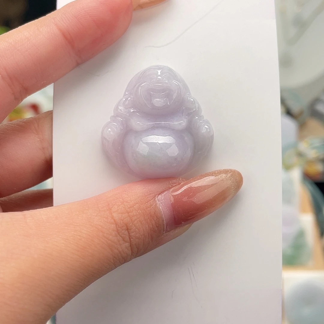 翡翠未镶嵌颈饰佛公