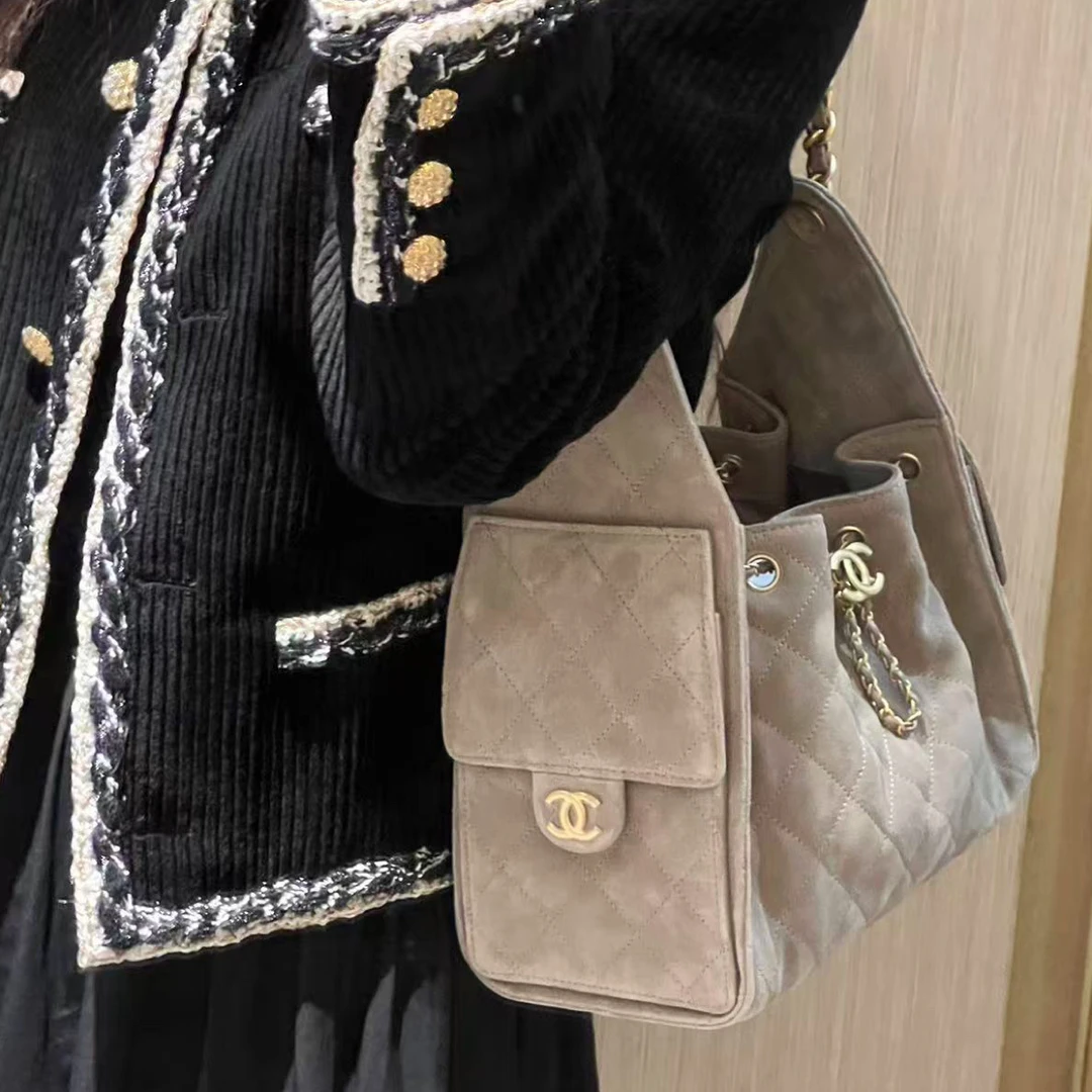 未使用 Chanel/香奈儿 25bag麂皮包吊床包