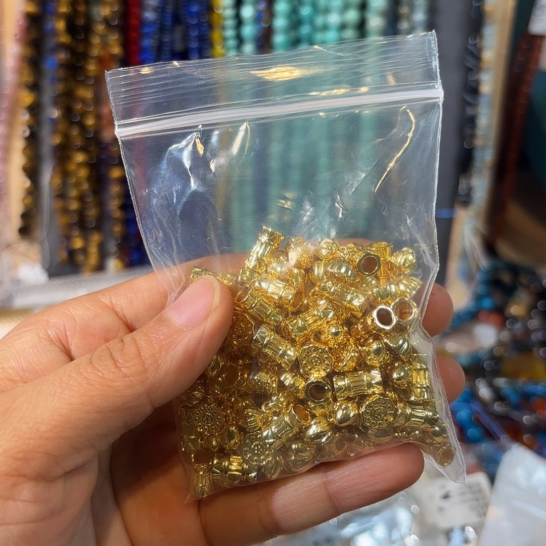 玛瑙/玉髓银S925镀金镶嵌珠宝半成品3个莲蓬