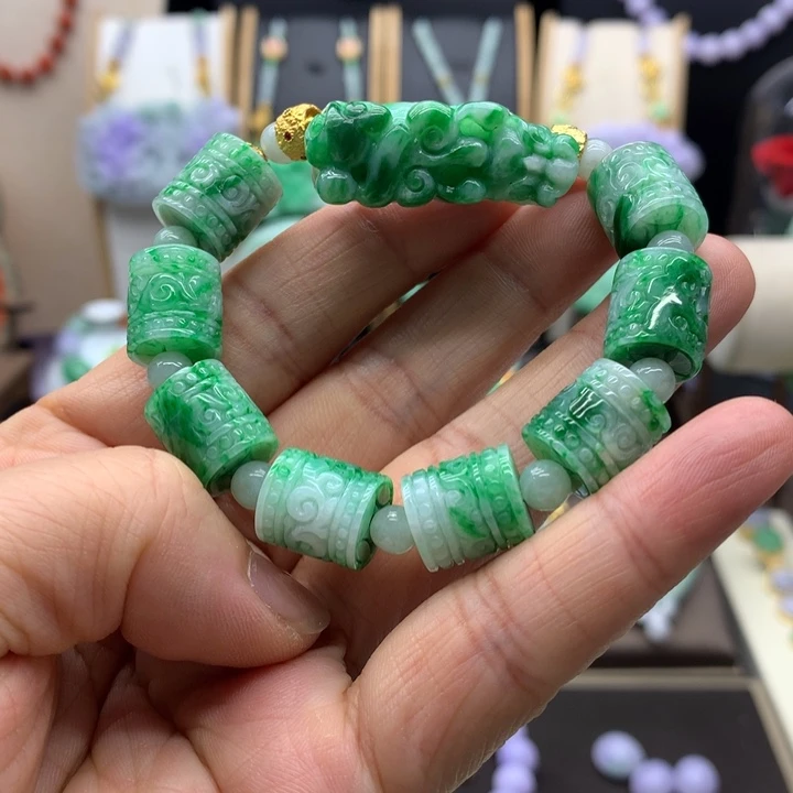 未镶嵌手链翡翠翡翠手链