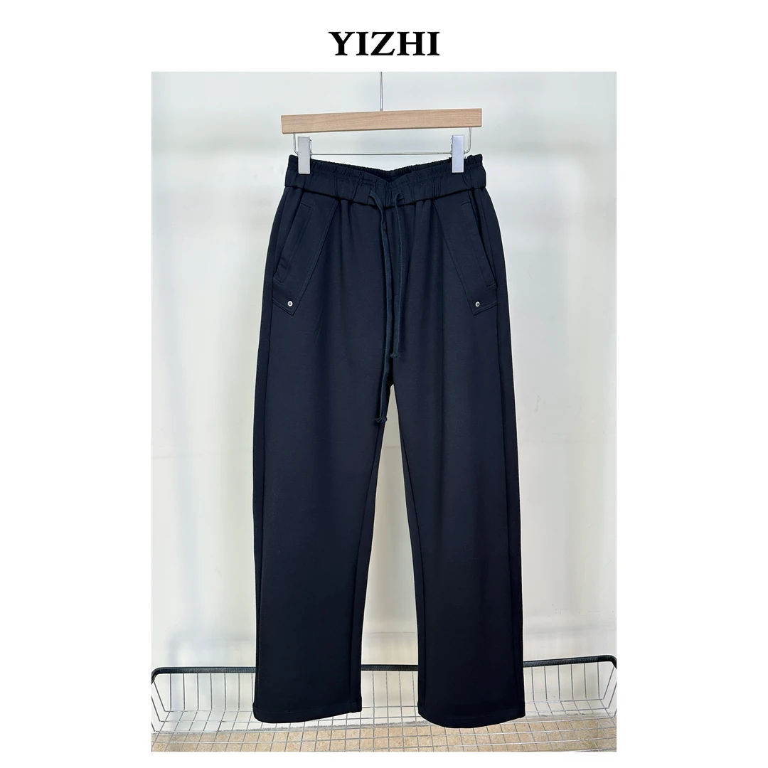 一志YIZHI 早春新款lulu莫代尔棉面料29033直筒裤休闲裤