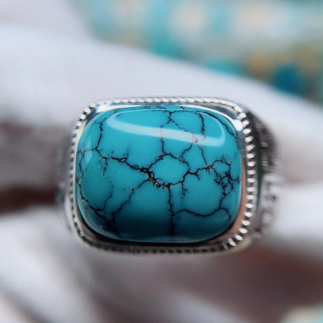 绿松石配饰银S925镶嵌