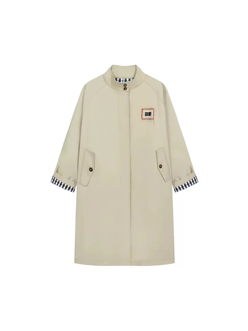 ANNENONO 设计师品牌 25春夏 立领阔型中长风衣外套