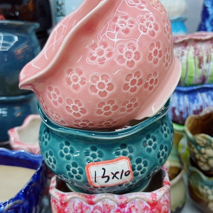 有孔，满10元发货多肉陶瓷花盆