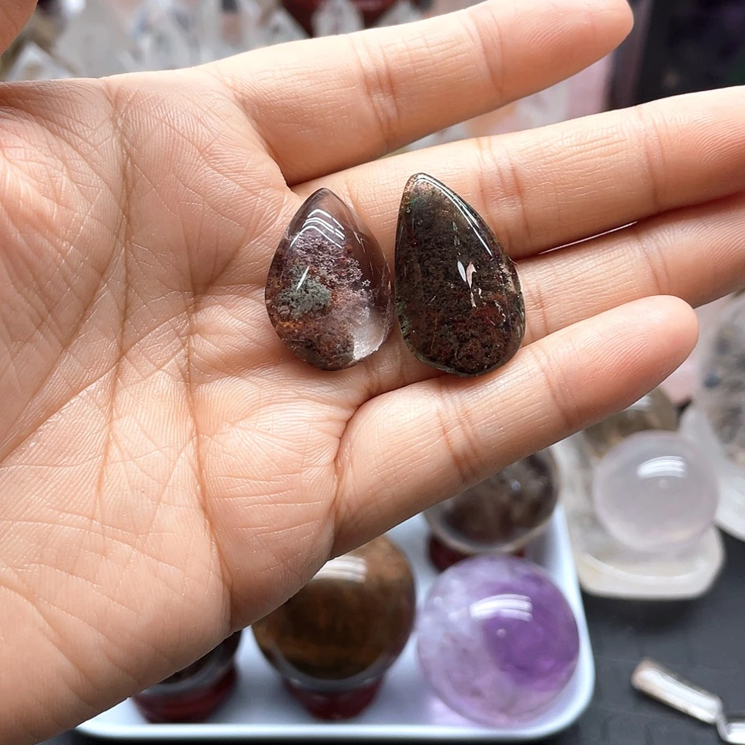 兔***安水晶珠宝半成品未镶嵌38